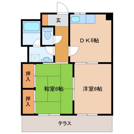 プレステージ小郡の物件間取画像